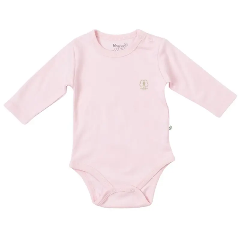 xx Body à manches longues Rose Biorganic