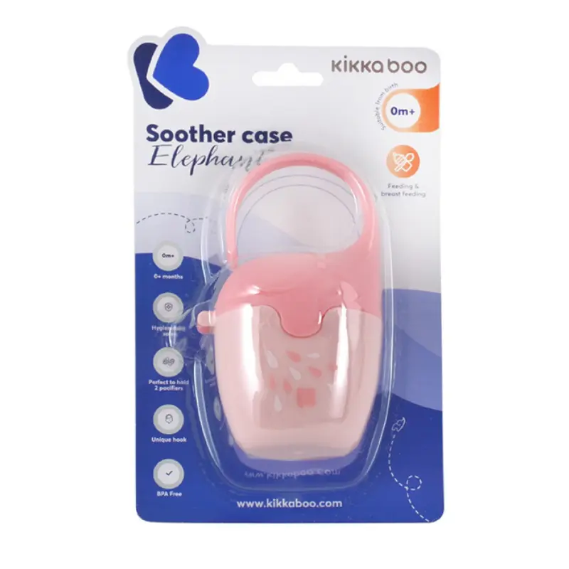 Boite à sucette pour 2 Elephant Rose Kikkaboo