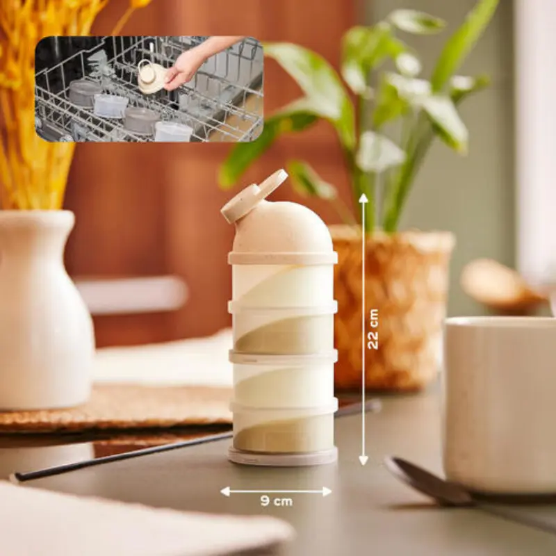 Boîtes doseuses de lait en poudre Babydose Mineral Beige - BABYMOOV