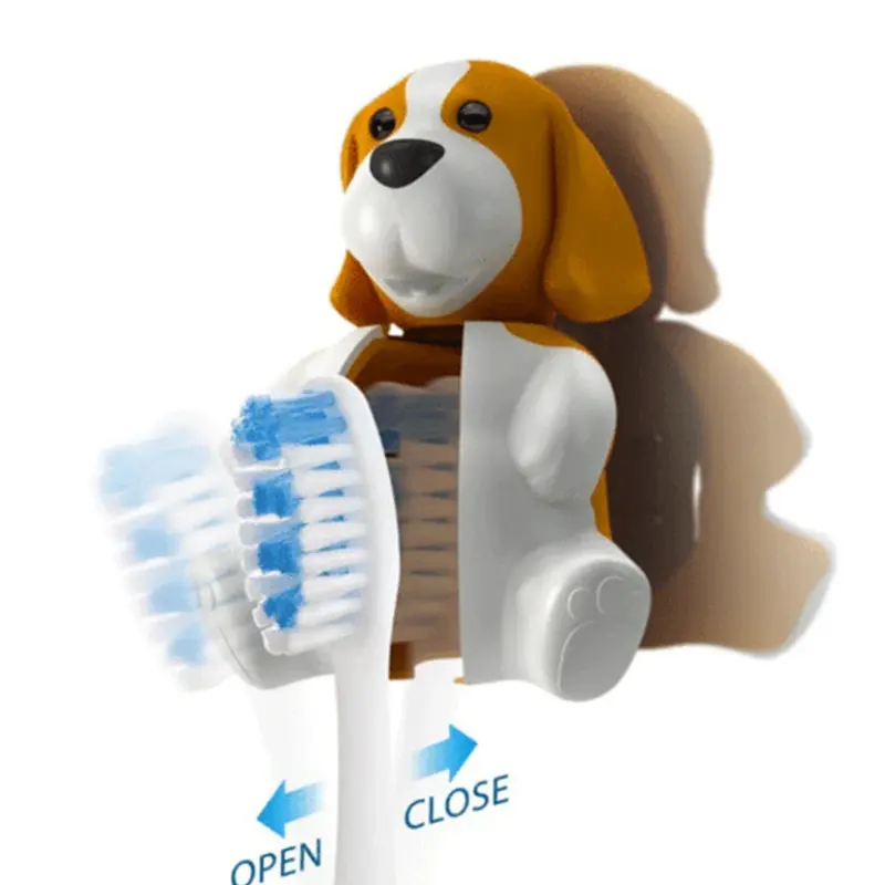 Brosse à dent Flipper avec couvercle - Chien