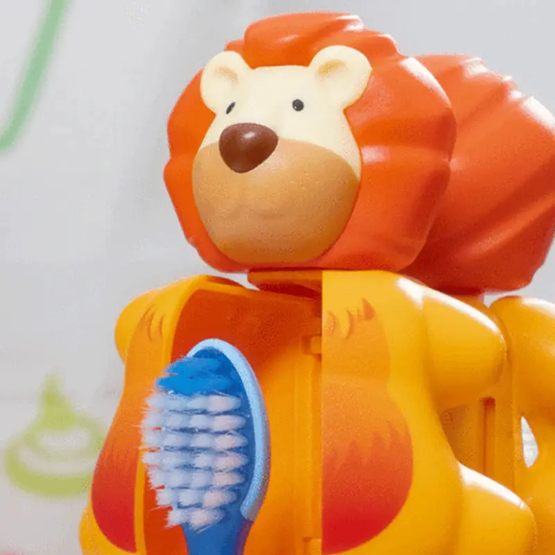 Brosse à dent Flipper avec couvercle - Lion