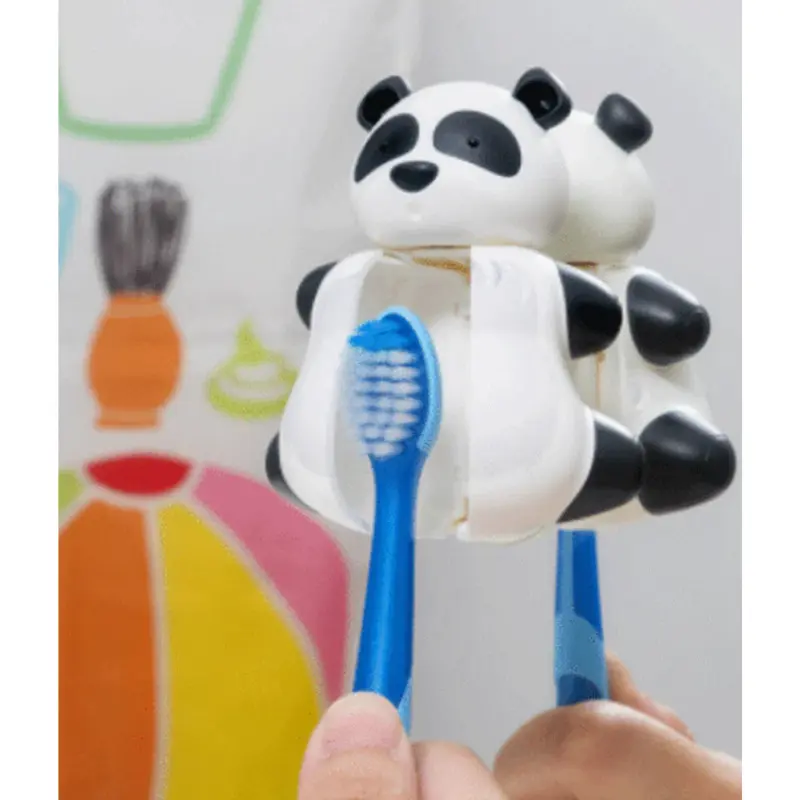 Brosse à dent Flipper avec couvercle - Panda