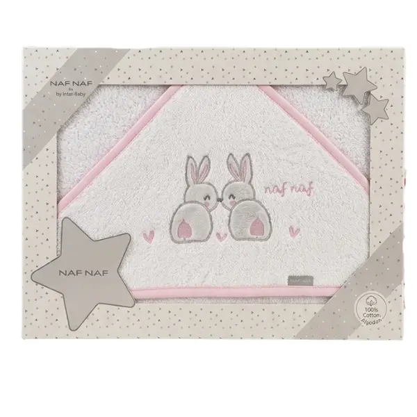 Cape de Bain NAF NAF Duo Lapins Rose
