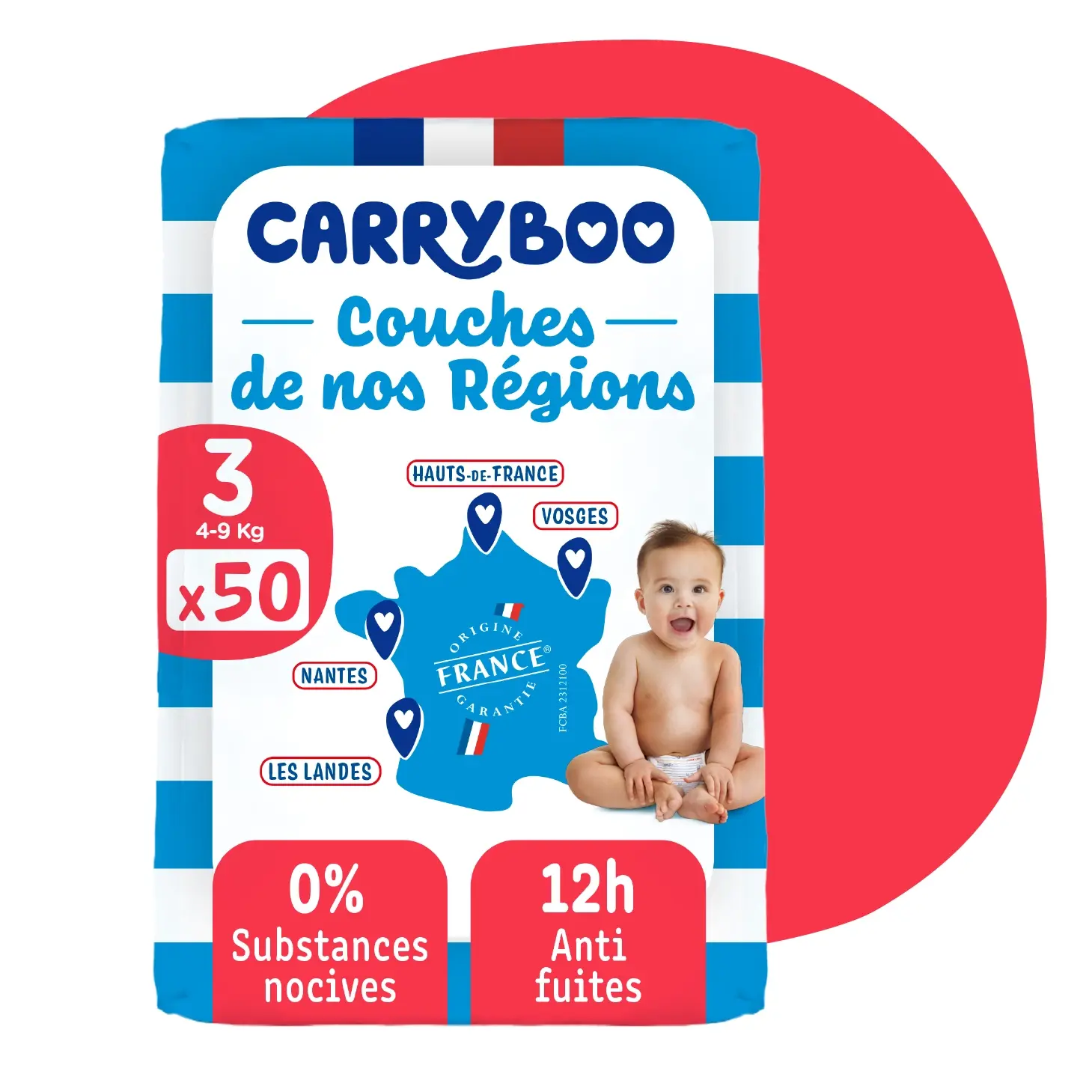 xx Carryboo Couches Écologiques Taille 3 4-9kg 50 unités