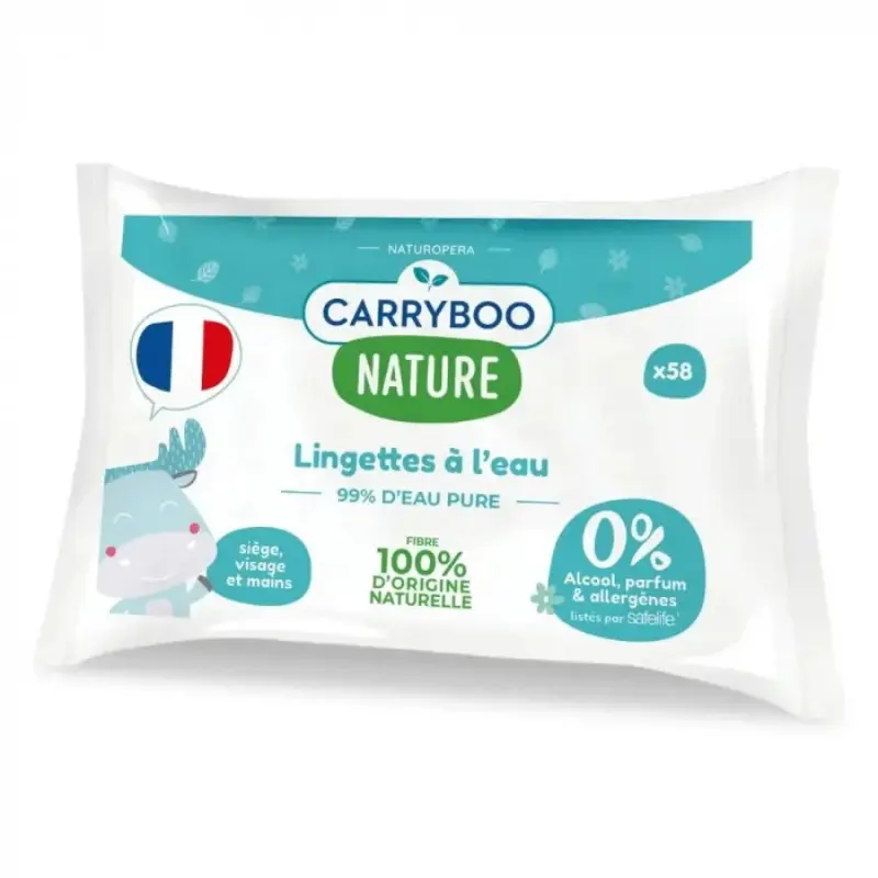 xx Carryboo Lingettes à l'eau et extrait de calendula Bio
