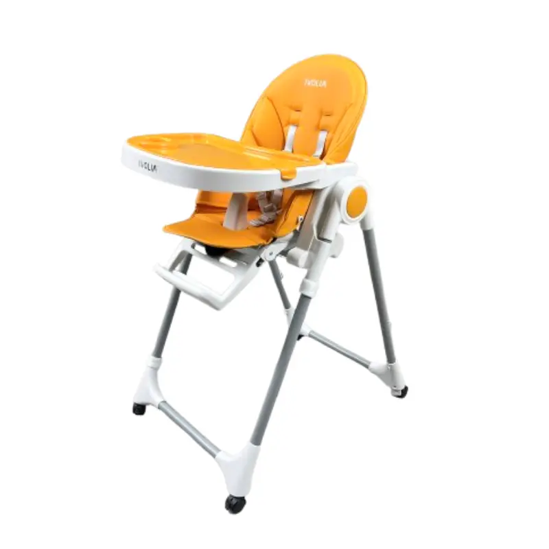 Chaise haute inclinable et réglable en hauteur Ivolia Q6 Premium - Orange