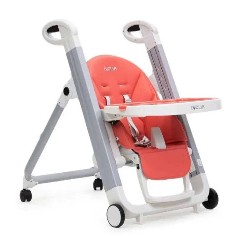 Chaise haute Ivolia B2 rose