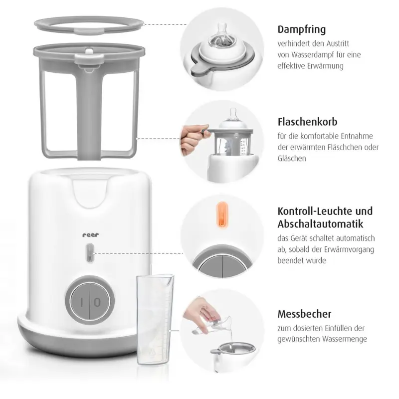Chauffe-biberon Turbo Food - Reer