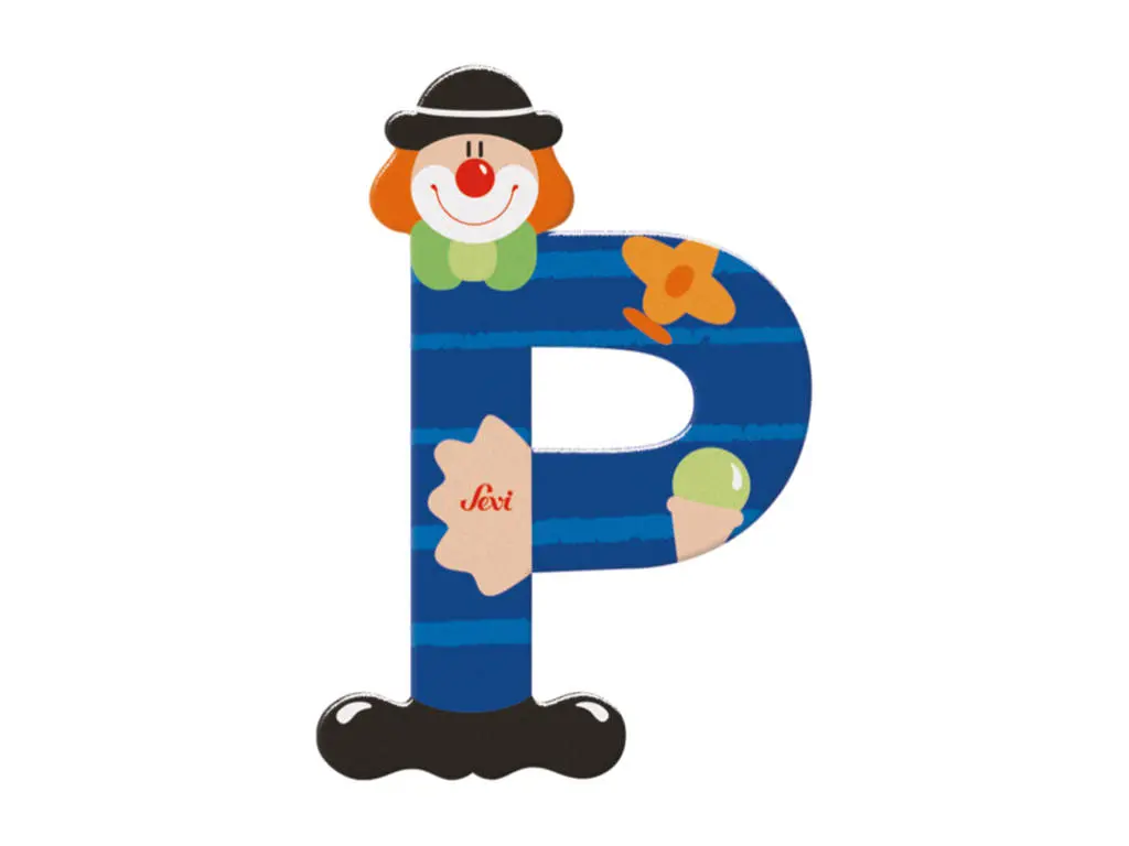 xx Clown de la lettre P