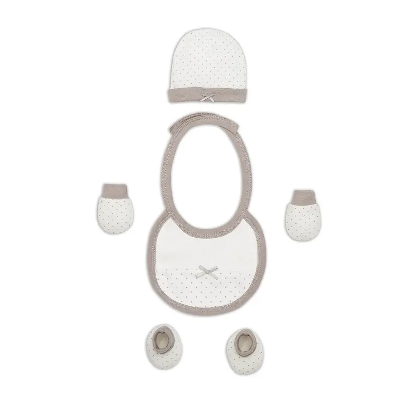 Coffret cadeau Interbaby 4 pièces, gris, modèle SET01