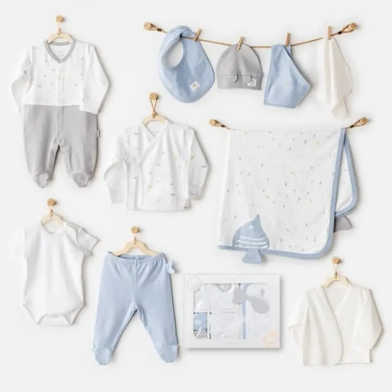 Coffret de Sortie d’Hôpital 10 Pièces Bébé Garçon Andywawa AC25601