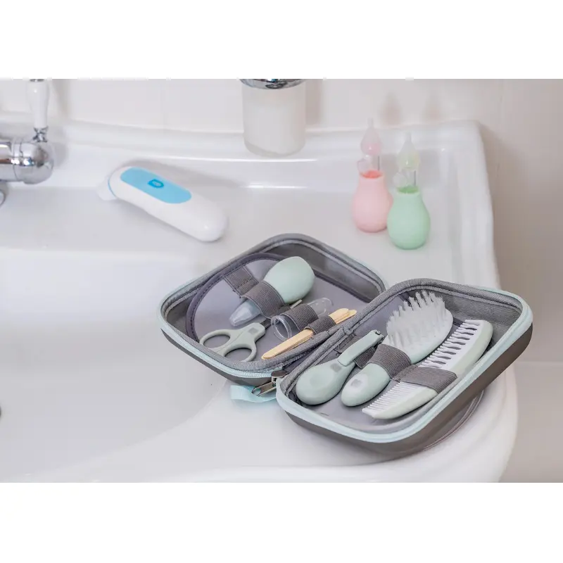 Coffret de toilette Menthe 8 pièces – KikkaBoo