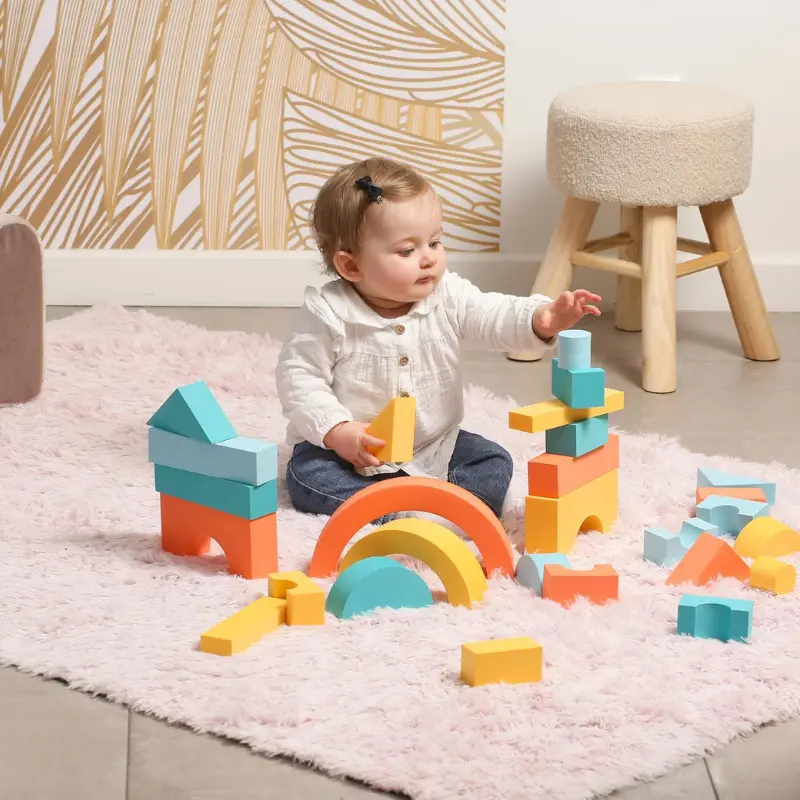 Construction de blocs mousse