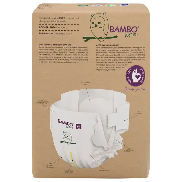 Couches Bambo Nature taille 6 16+ kg (20 couches)