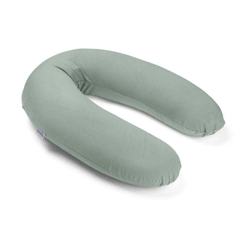 Coussin de maternité Buddy en velours côtelé vert - DOOMOO