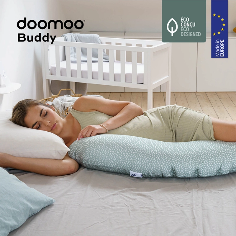 Coussin de maternité Doomoo Buddy cloudy kaki