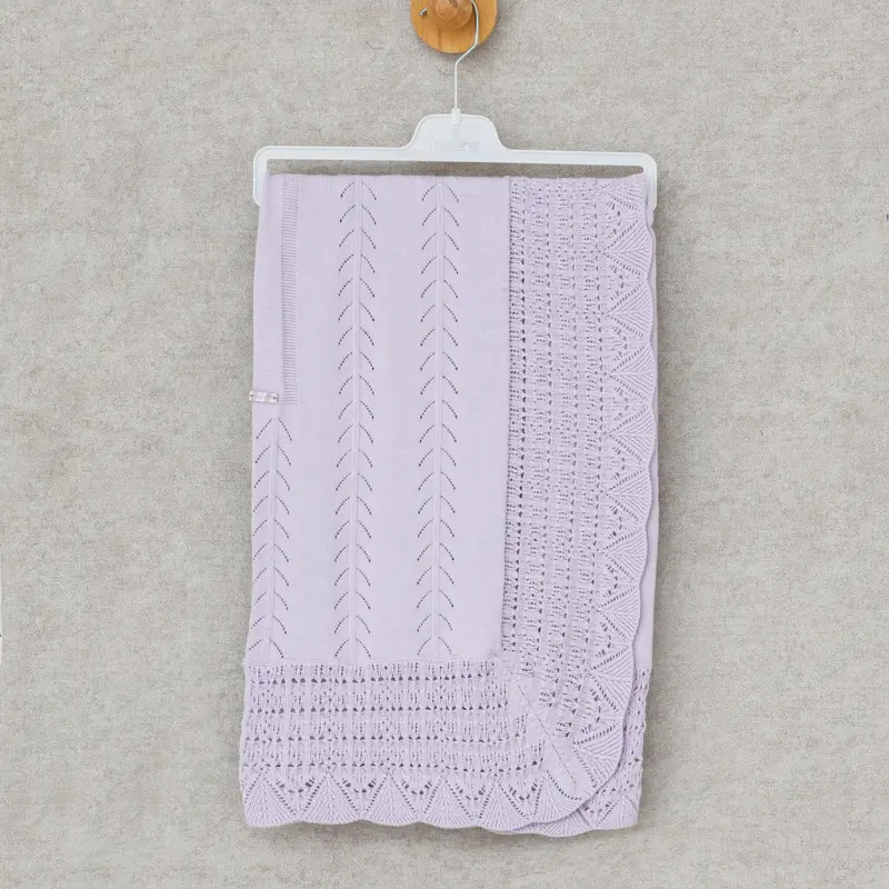 xx Couverture Bébé Leio King – Coton Lila