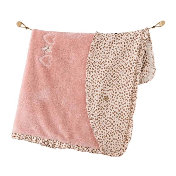 Couverture Bébé Welsoft Petit Léopard 90 x 85 cm Andywawa AC26241