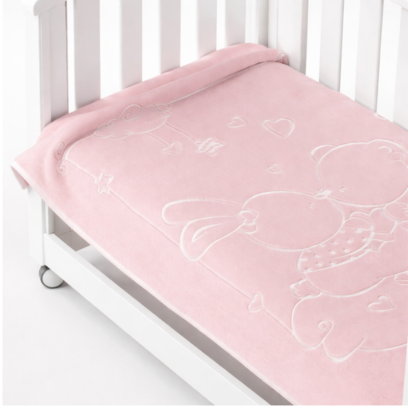 xx Couverture d’emmaillotage premium bébé 110x140 rose douce et confortable