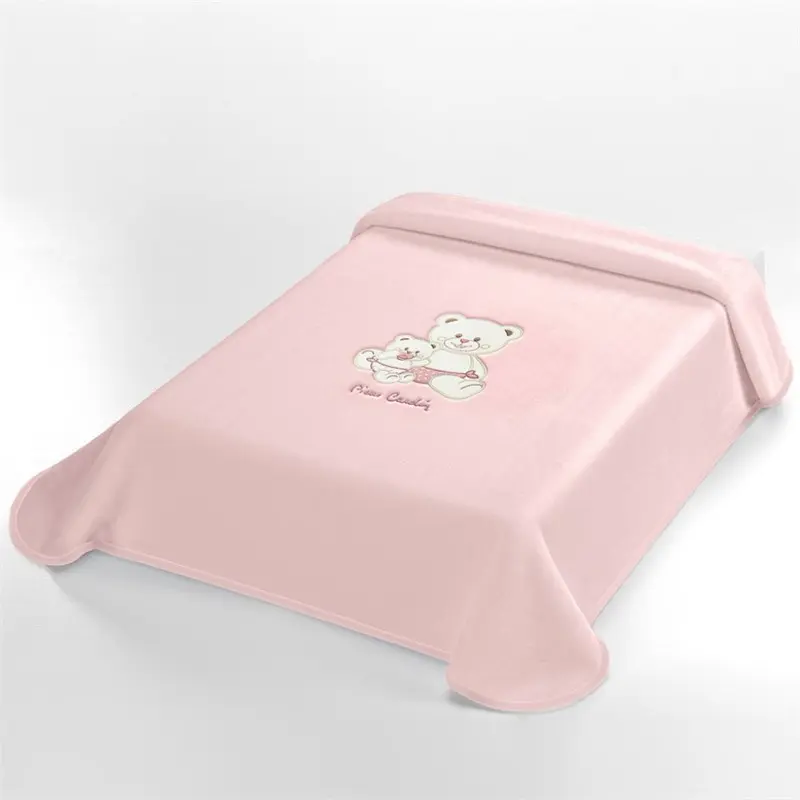 xx Couverture Ours  Rose 110×140 cm – Pierre Cardin