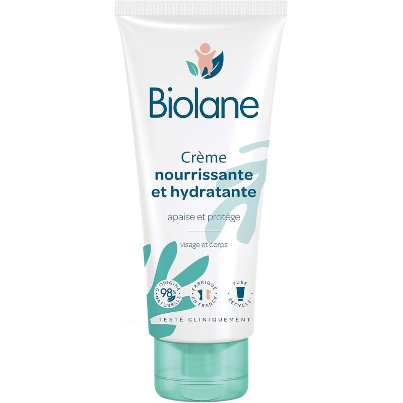xx Crème Nourrissante et Hydratante Biolane 50 ml  Soin Doux et Protecteur pour la Peau de Bébé