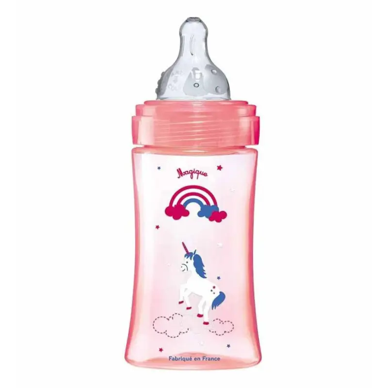 xx Dodie Biberon Anti-Colique Initiation+ 270ml (0-6m) - Rose Licorne