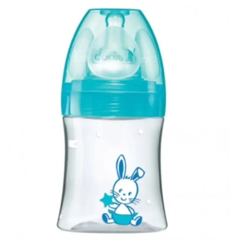 xx Dodie Biberon initiation+ anti-colique Bleu - 150ml