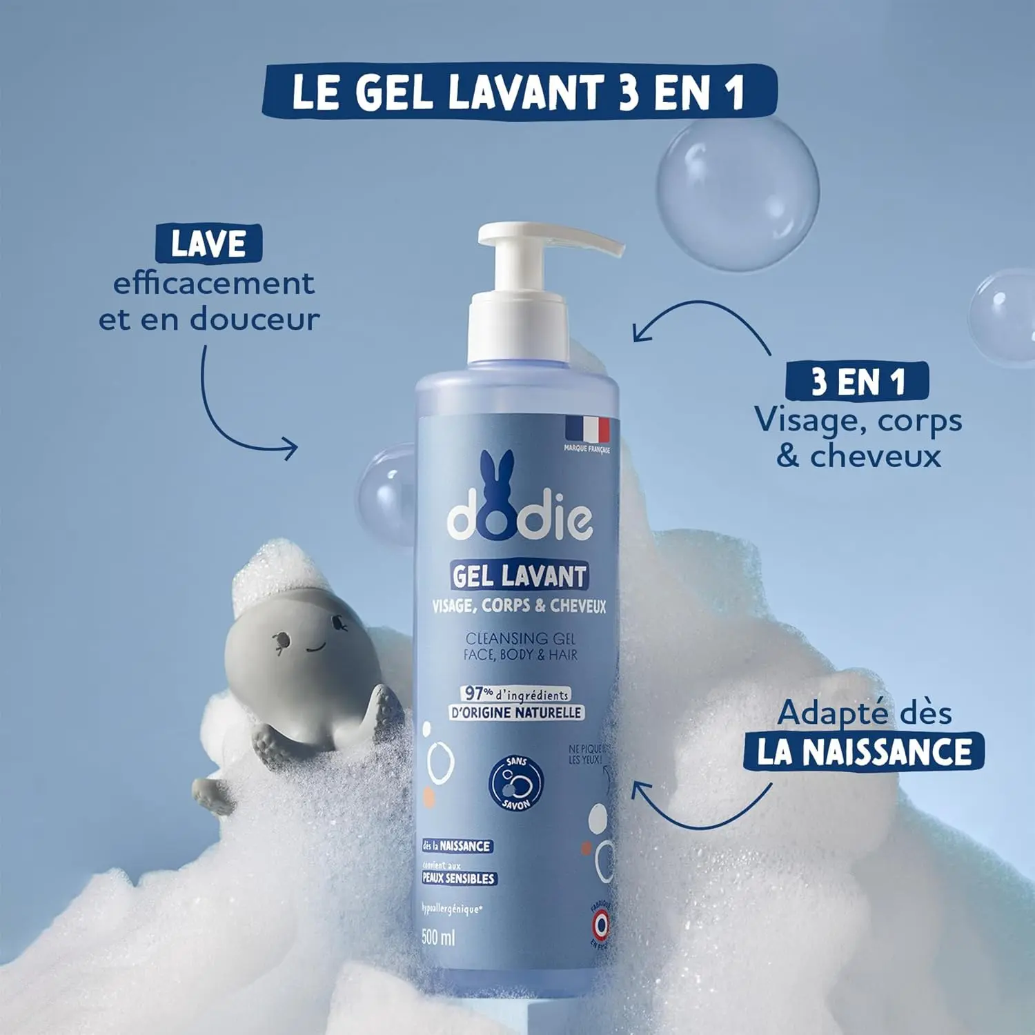 Gel Lavant 3en1 Dodie 1L
