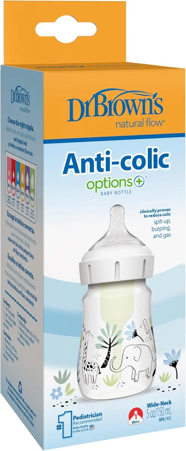 Dr. Brown's Anti-Colic Options+ Plastic Wide Elephant 150ml