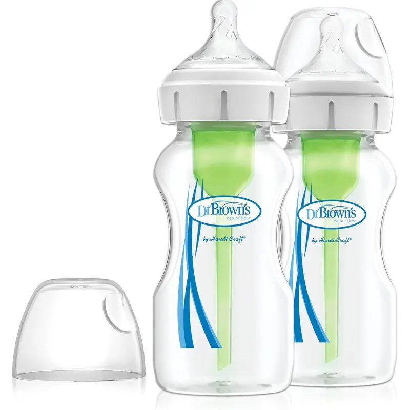 xx Dr. Browns Options+ Biberons à col large anti-coliques 270ml lot de 2