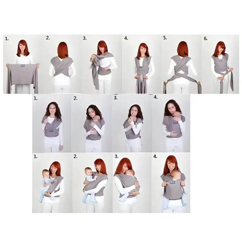 Écharpe de portage flexible Neko – Kaki