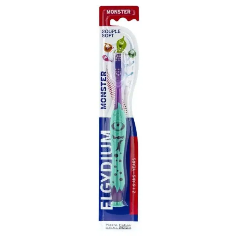 ELGYDIUM Kids Monster 2/6 ans - brosse à dents enfant