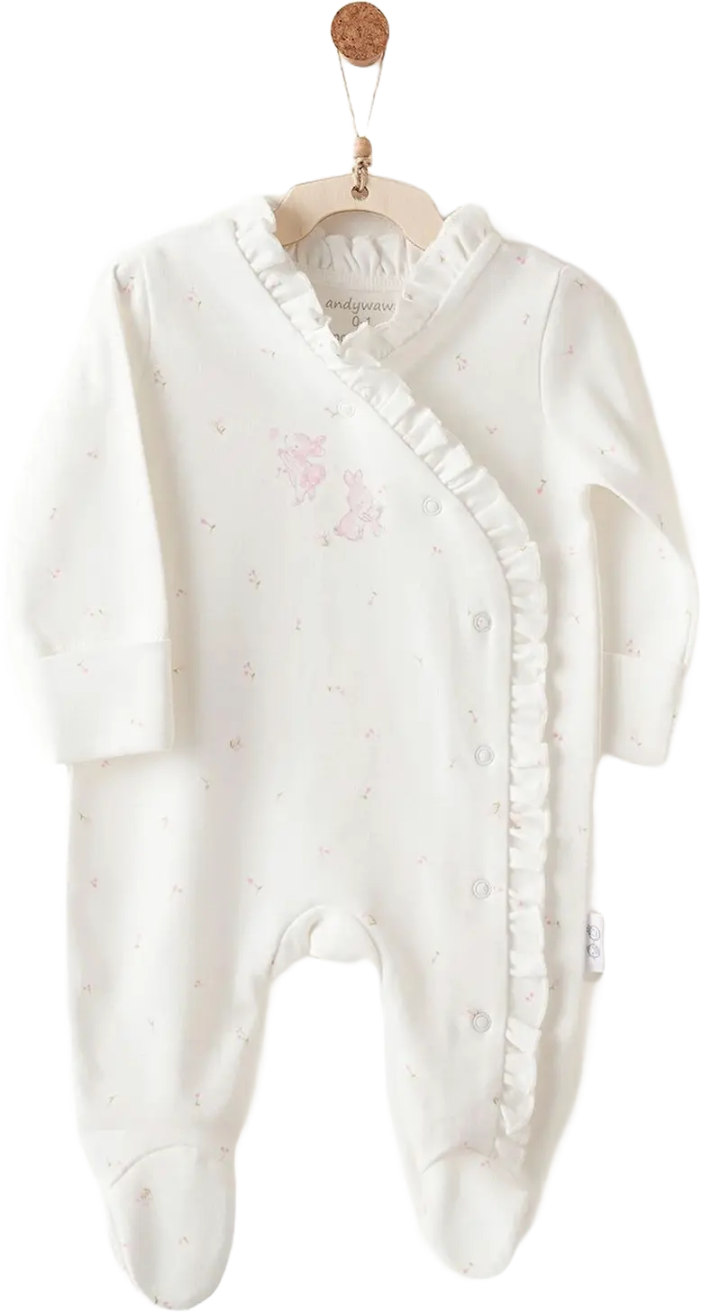 Ensemble barboteuse et bandeau pour bébé fille, idéal pour l'été ANW-AC26503