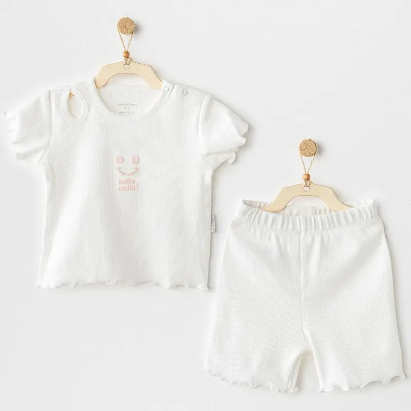 xx Ensemble bébé 2 pièces blanc AC25900  Andywawa