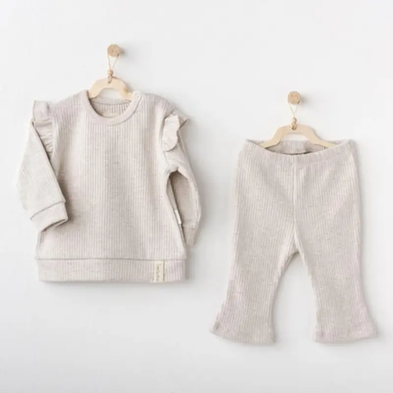 xx Ensemble bébé fille 2 pièces Andy Wawa Basic Ac25203 Biege