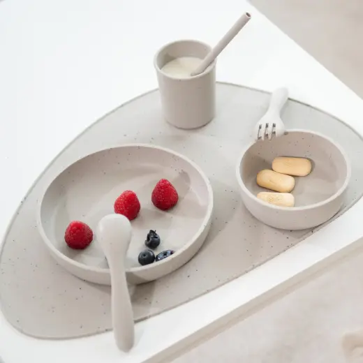 Ensemble d'alimentation 5 pièces en platinum silicone