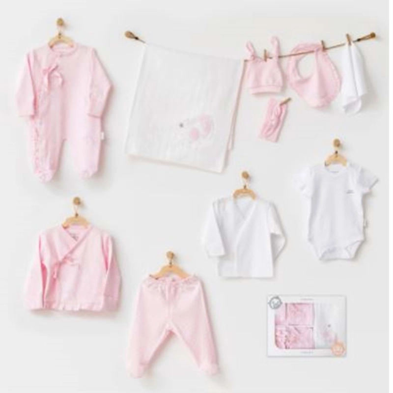 Ensemble de 10 pièces pour bébé fille rose Andywawa