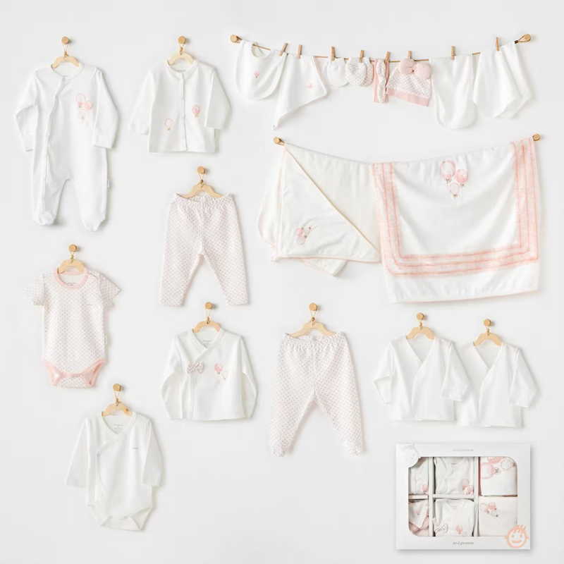 xx Ensemble de 20 pièces pour nouveau-né fille à l'hôpital AC25552