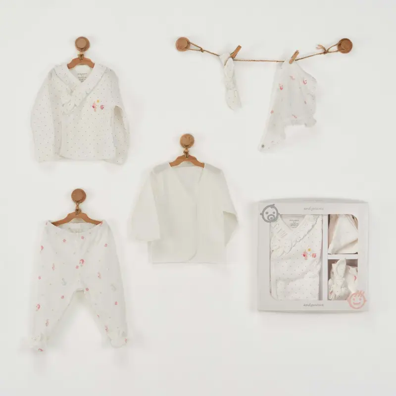 Ensemble de 5 lingettes pour nouveau-né - Andywawa AC22610