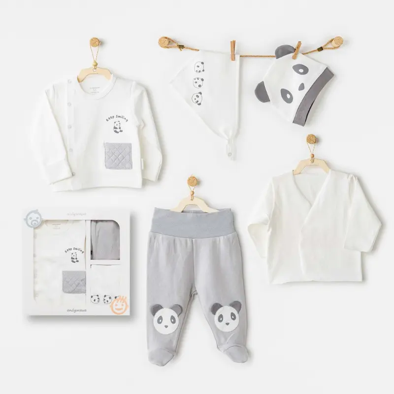 xx Ensemble de 5 pièces Andywawa pour la sortie de l'hôpital du bébé AC26020