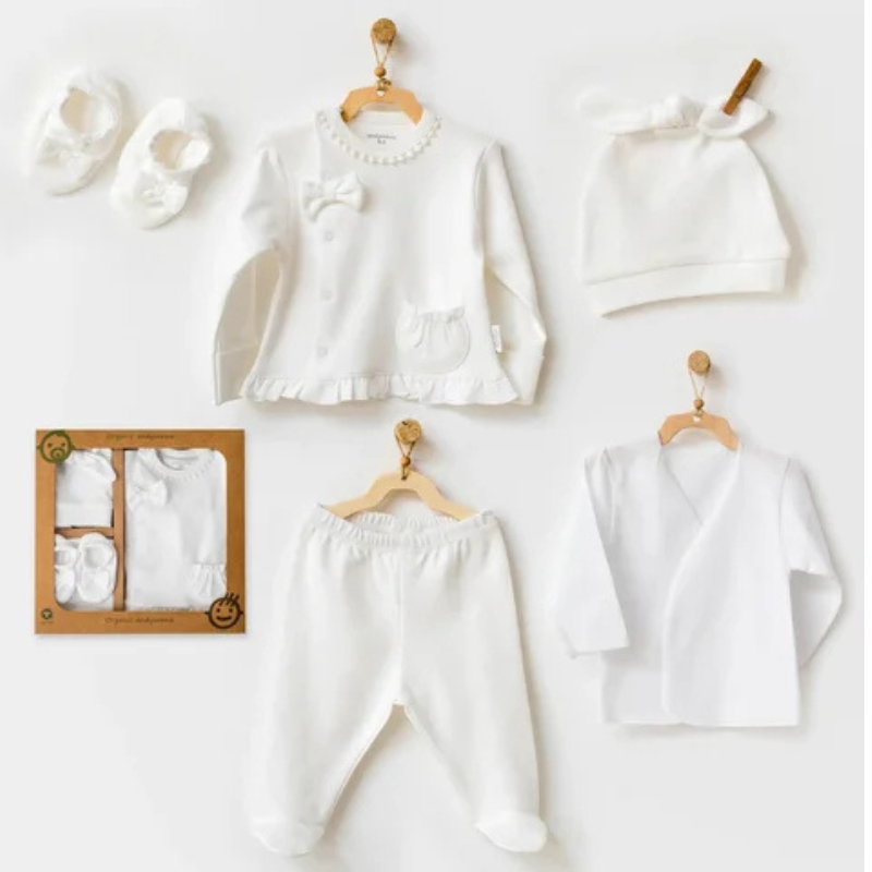 xx Ensemble de 5 pièces pour nouveau-né fille AC25540GOTS