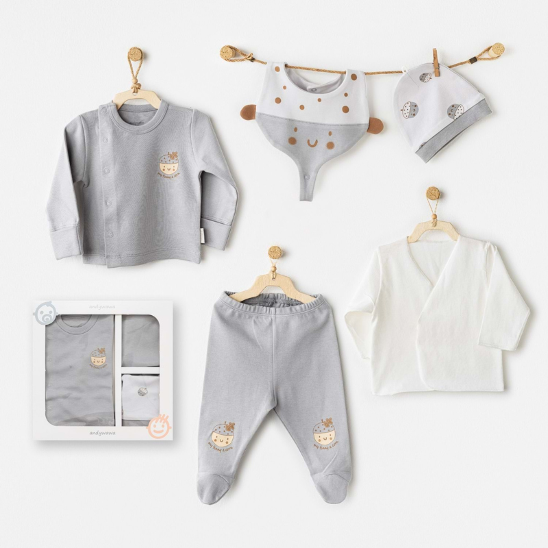 xx Ensemble de 5 pièces pour nouveau-né garçon « Bonjour Automne » AC26100