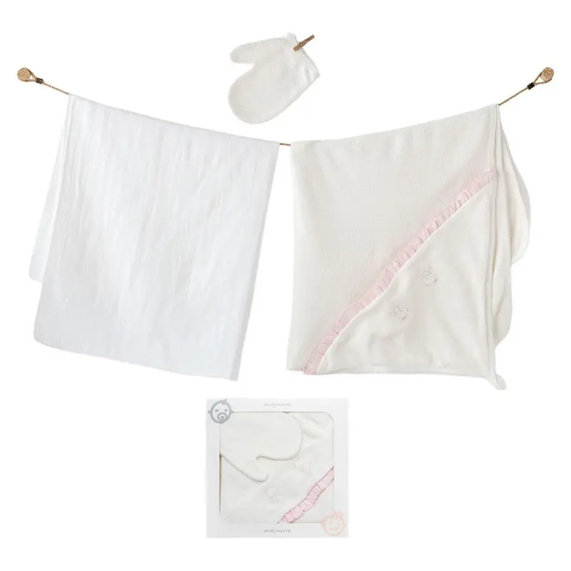 Ensemble de serviettes pour bébé Andywawa 80 x 80 cm AC25365