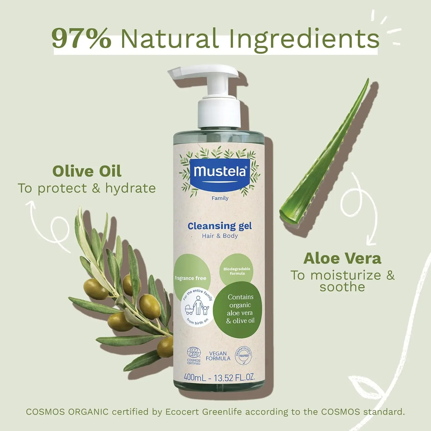 Gel Lavant Mustela 400 ml