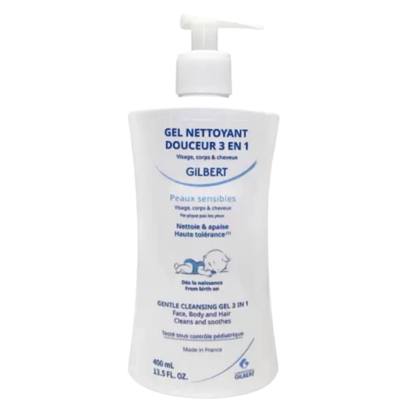 Gilbert Gel Nettoyant Douceur 3en1 Bebe 400ml