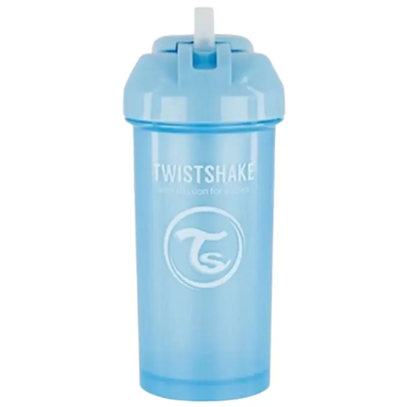xx Gobelet à paille Twistshake 360 ​​ml - Bleu perle- 6+m