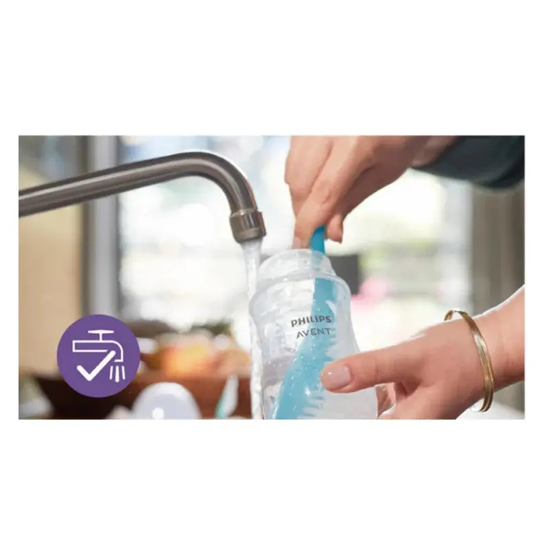 Goupillon pour biberons et tétines – Bleu