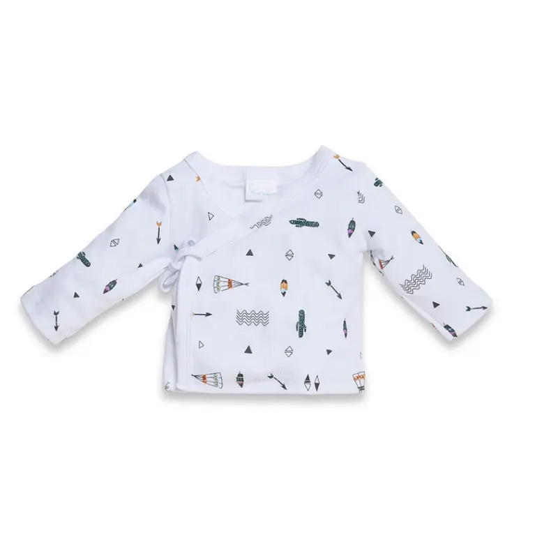 Interbaby Set 5Pcs(Chemise+Pantalon+Gants+Bavoir+ChaussEttes) (0-6 Mois)