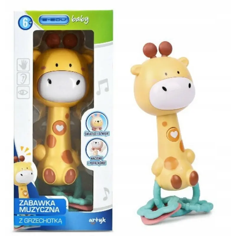 Jouet musical  avec anneau de dentition BÉBÉ GIRAFE