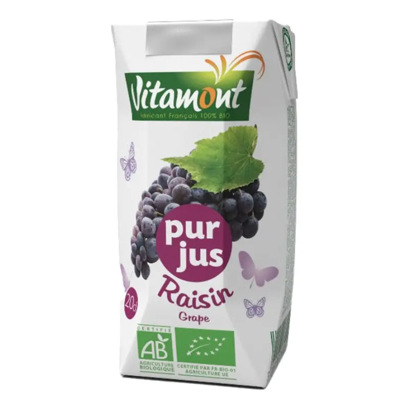 Jus de raisin rouge bio - 20cl